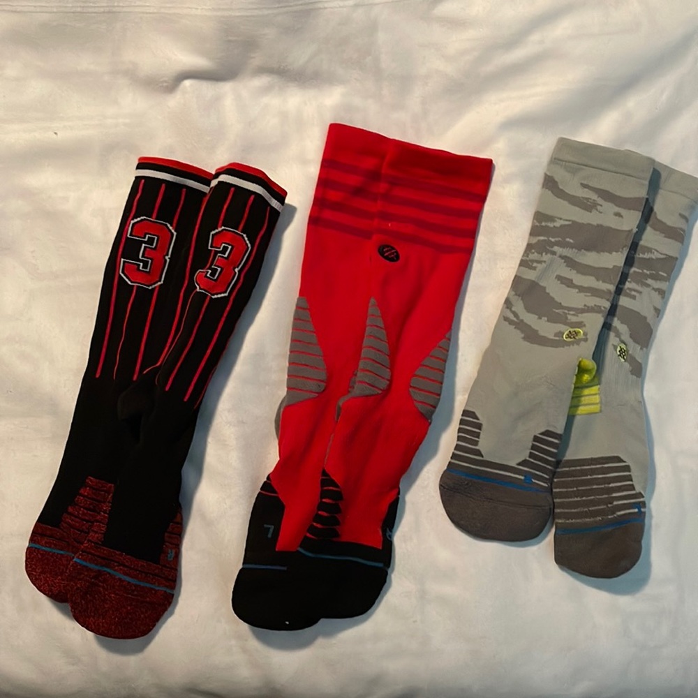 Stance Basketball Socks. 3 Pairs